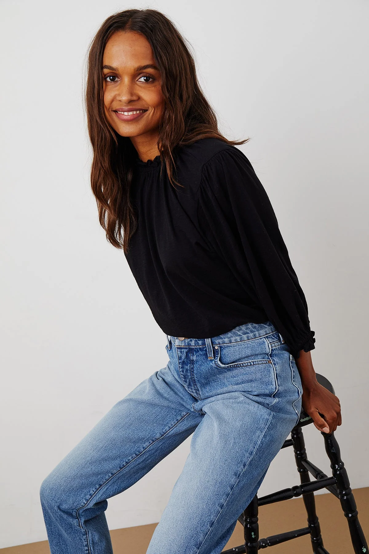 BARBARA 3/4 SLEEVE TOP