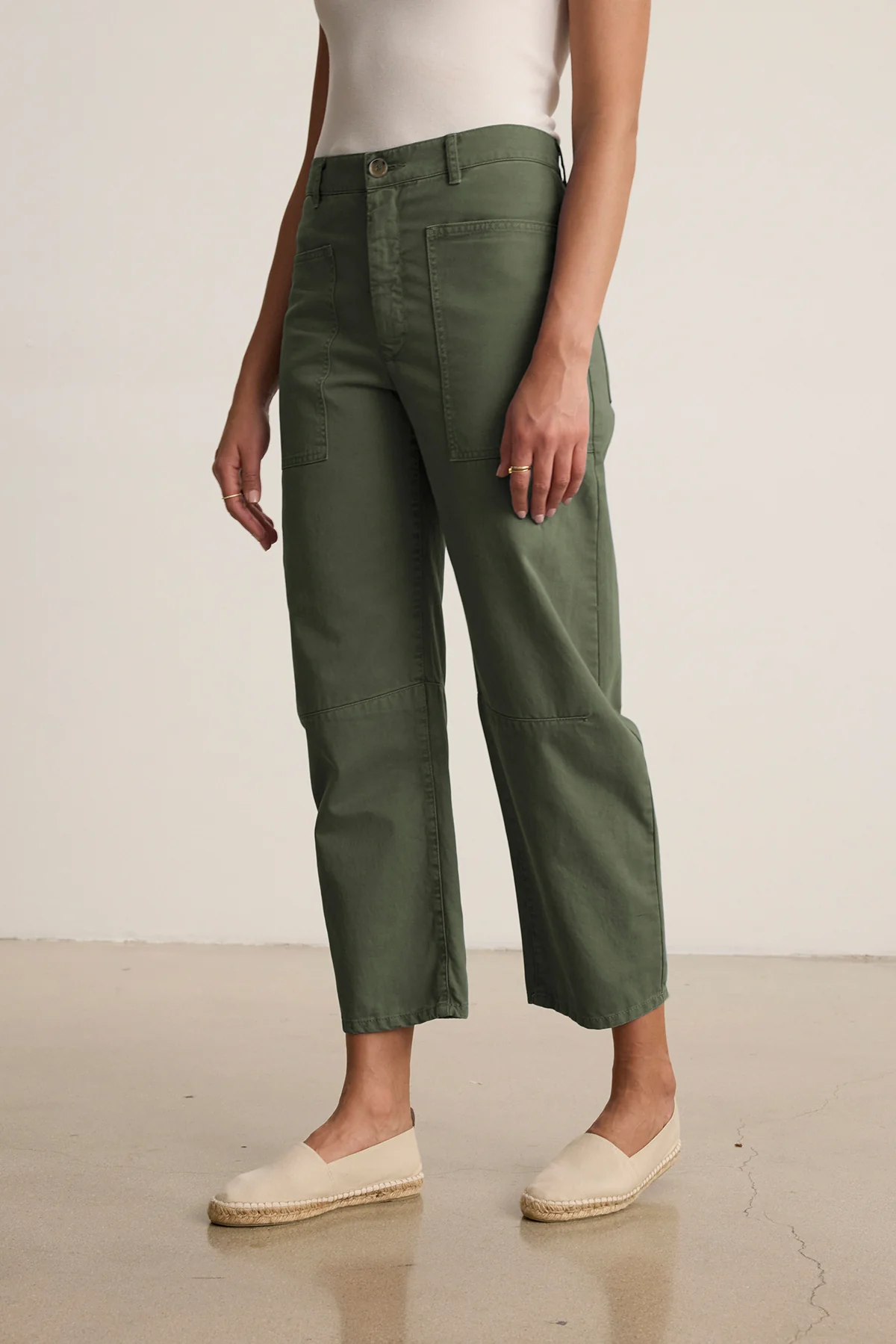 BRYLIE SANDED TWILL UTILITY PANT