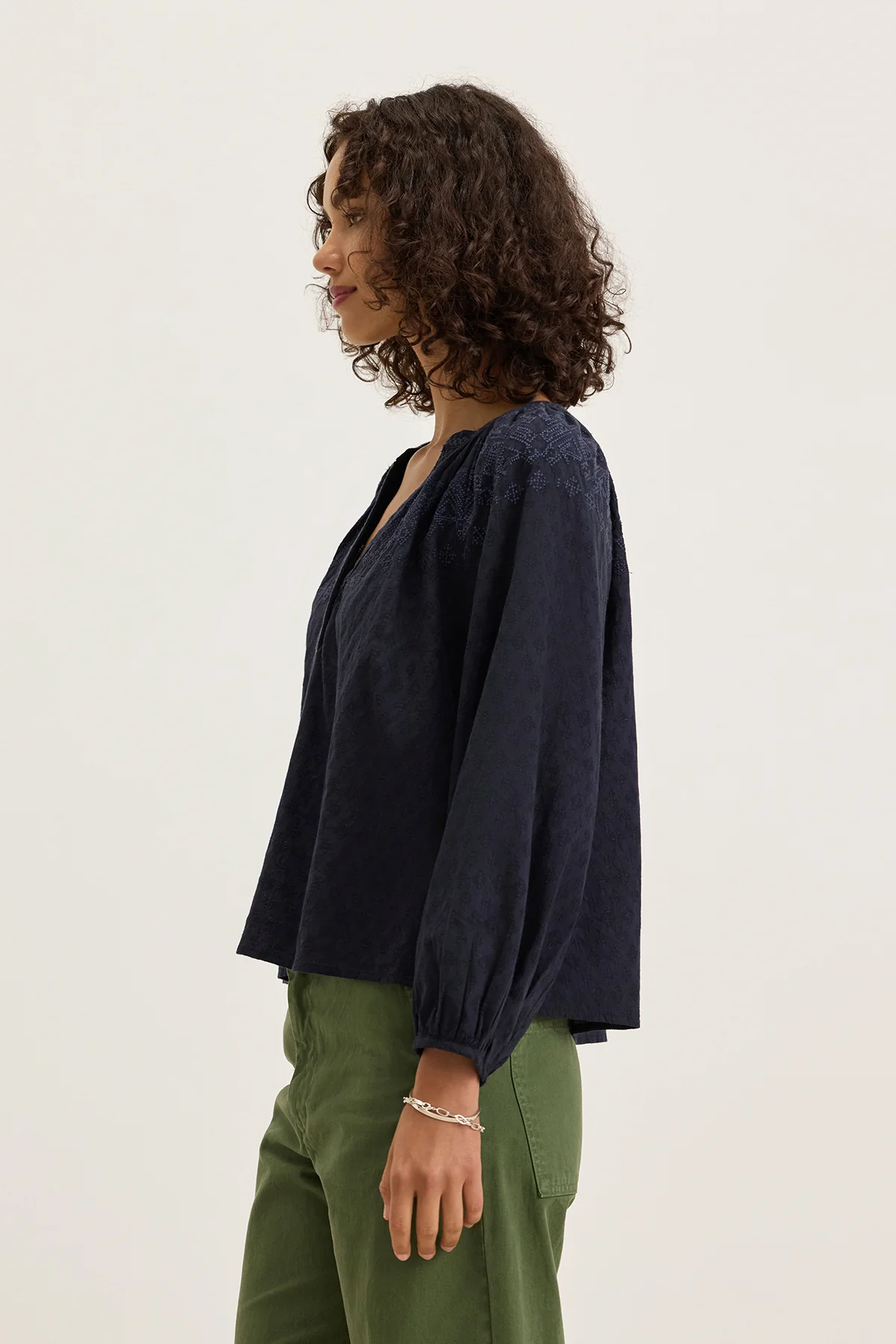 CARINA EMBROIDERED TOP