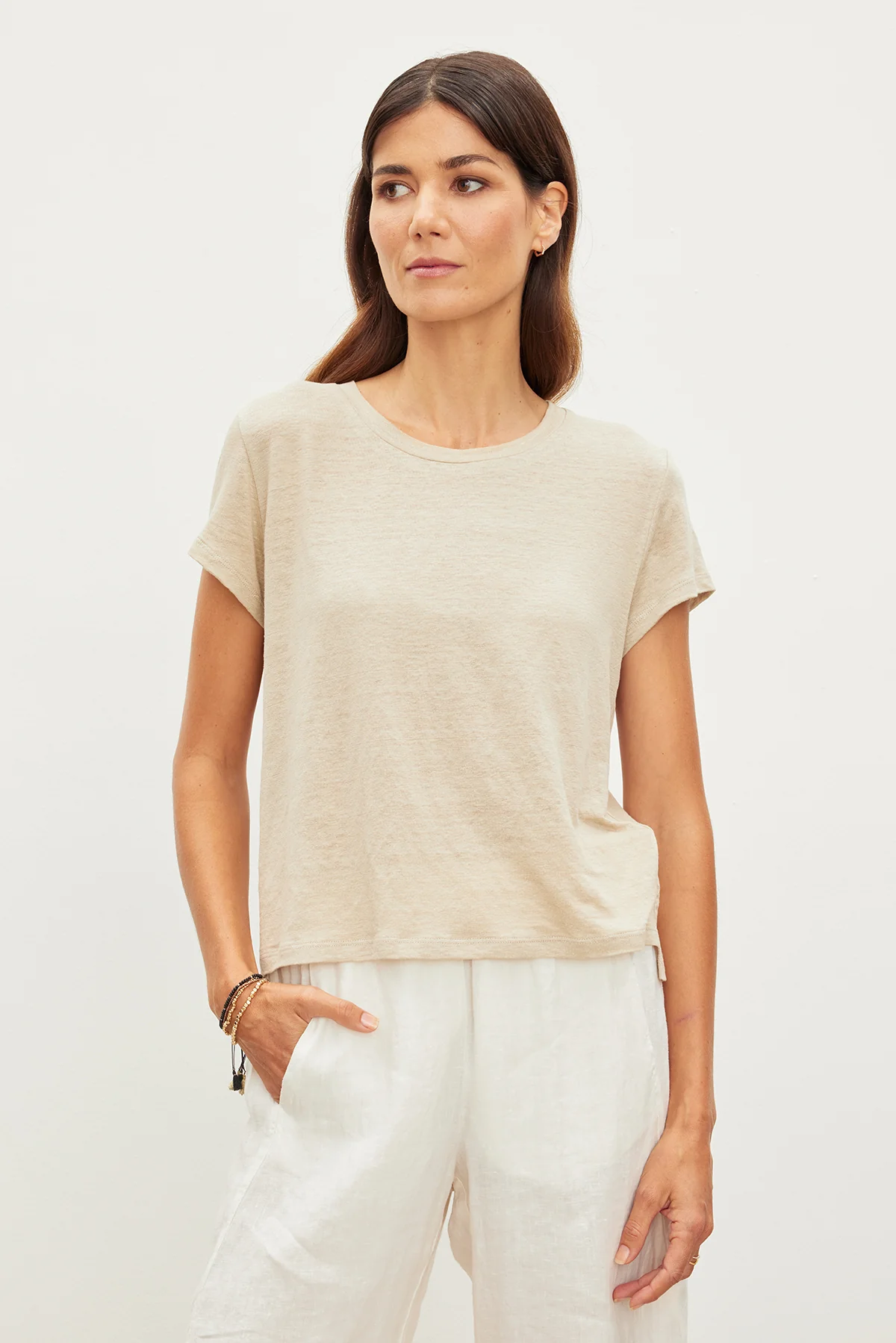 CASEY LINEN KNIT TEE