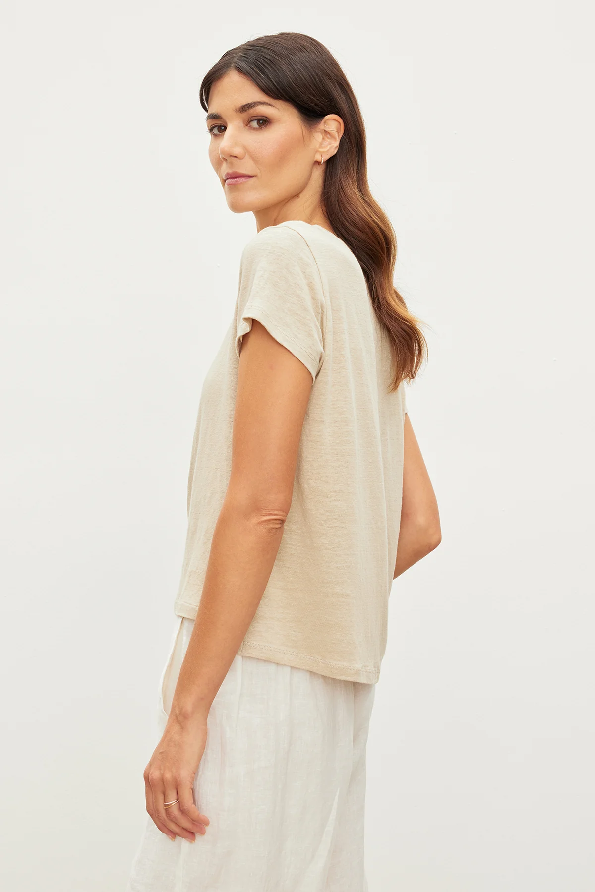 CASEY LINEN KNIT TEE