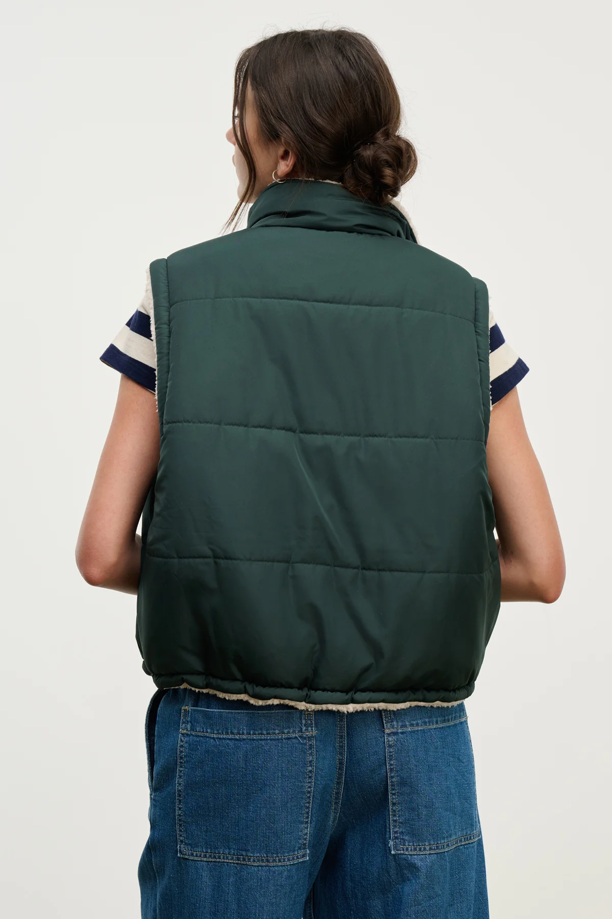 CATHY PUFFER SHERPA REVERSIBLE VEST