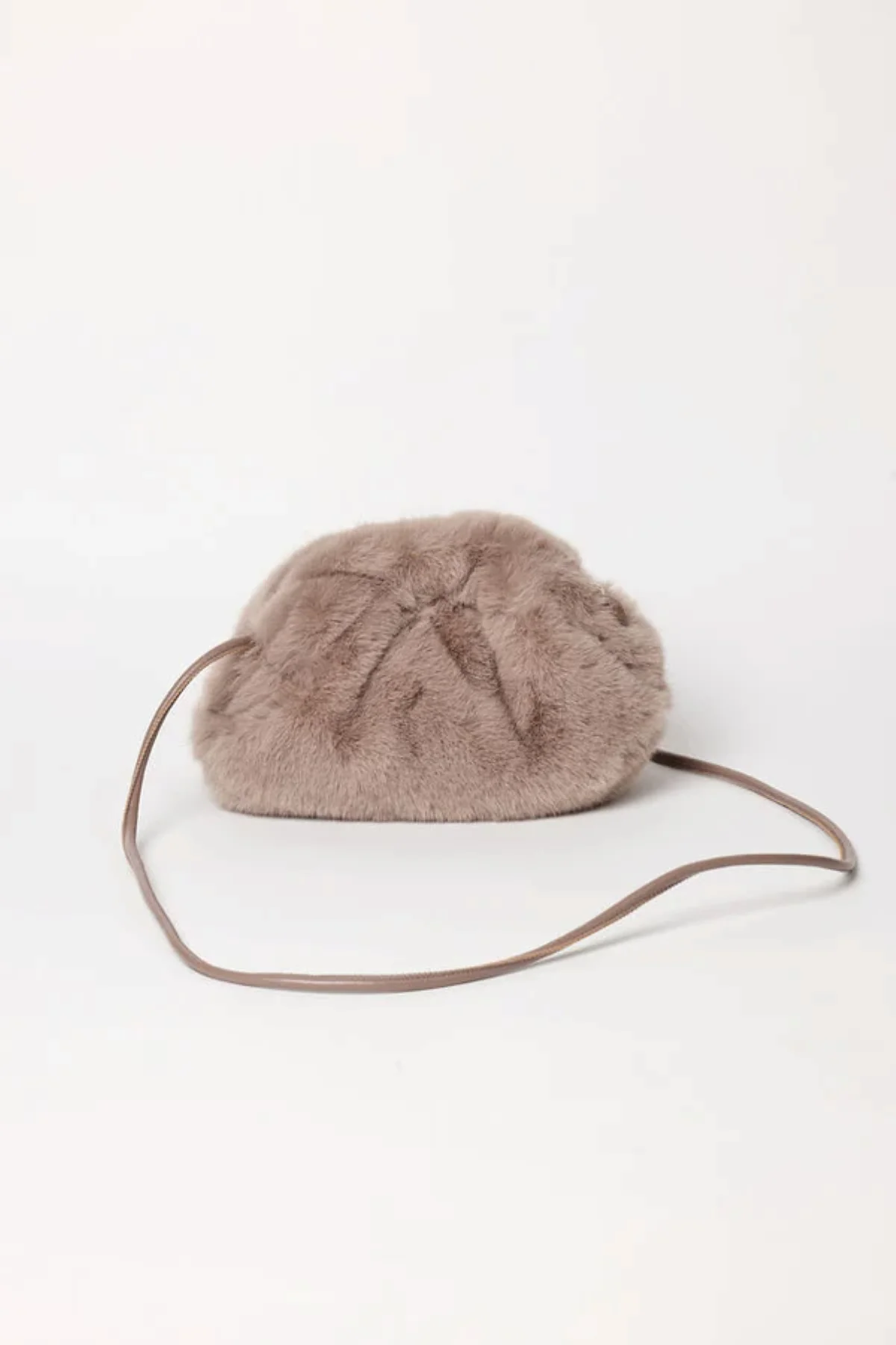 FAUX FUR CLUTCH