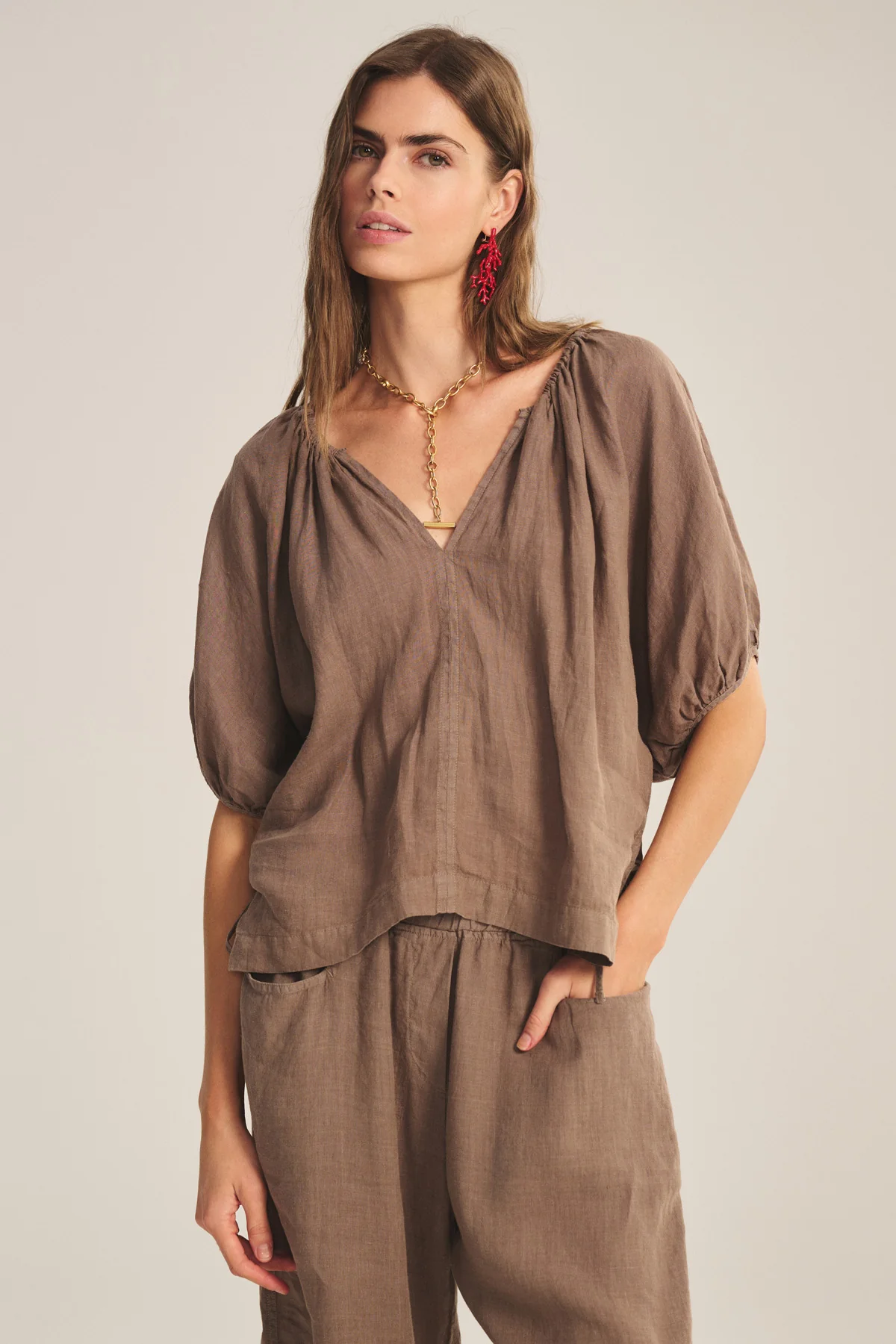 COSETTE LINEN TOP