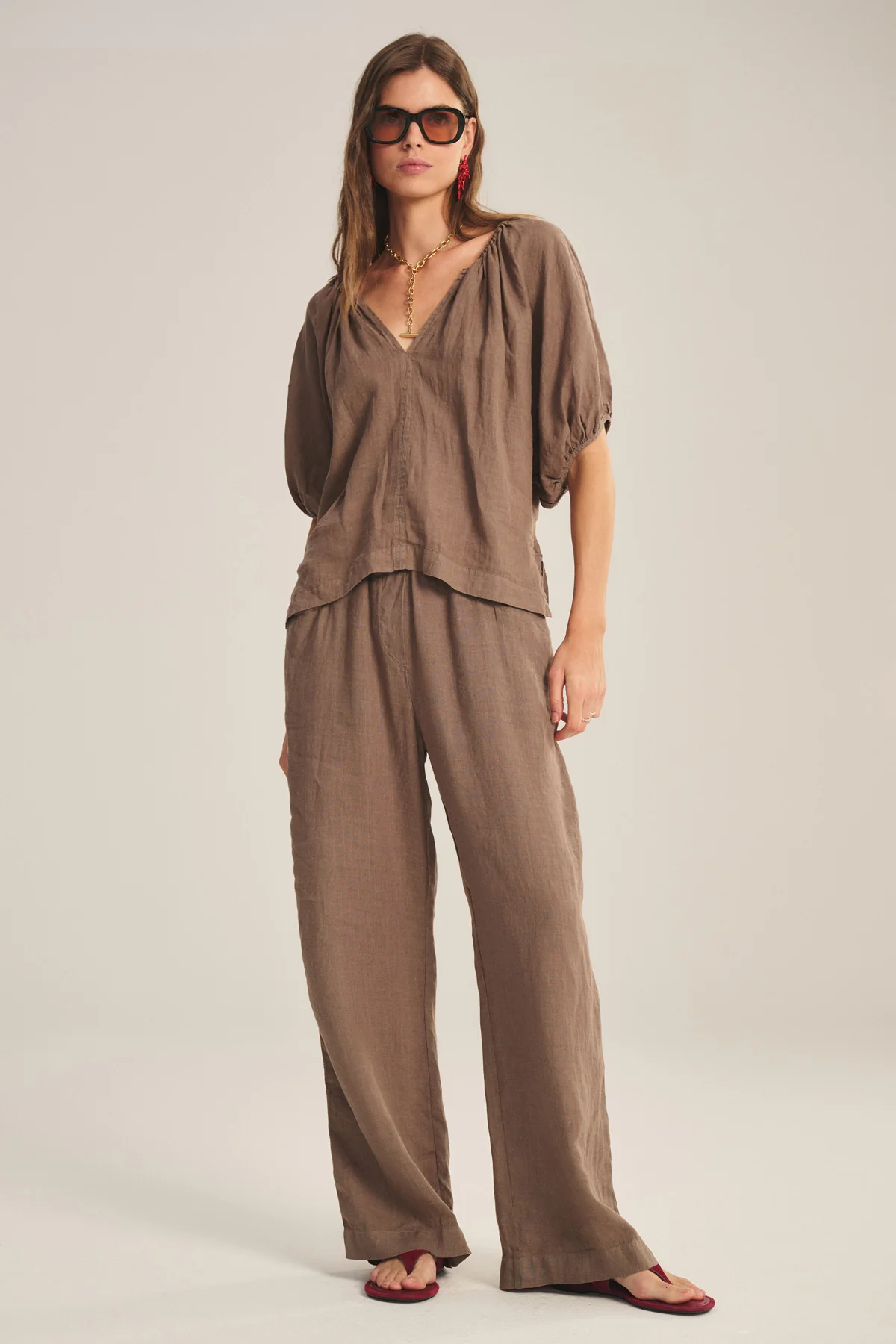 COSETTE LINEN TOP