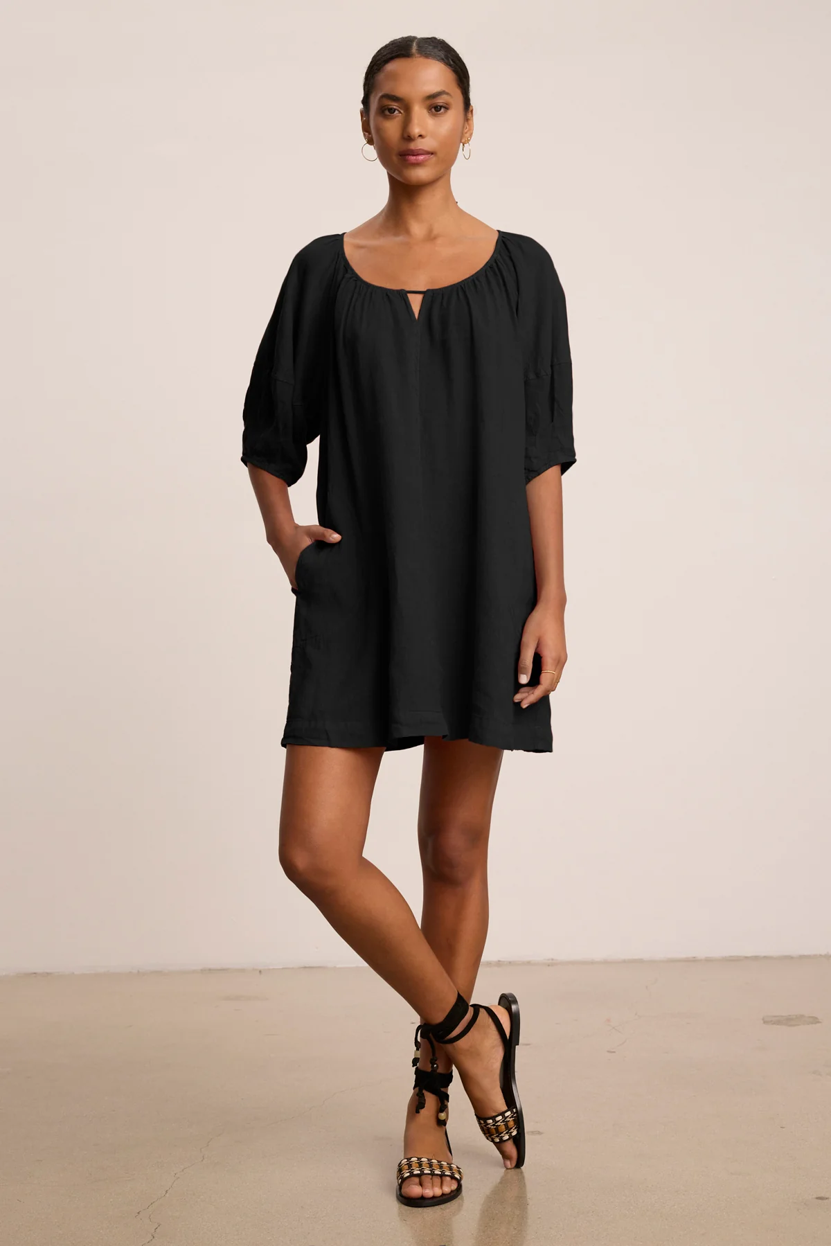 GRETA LINEN DRESS