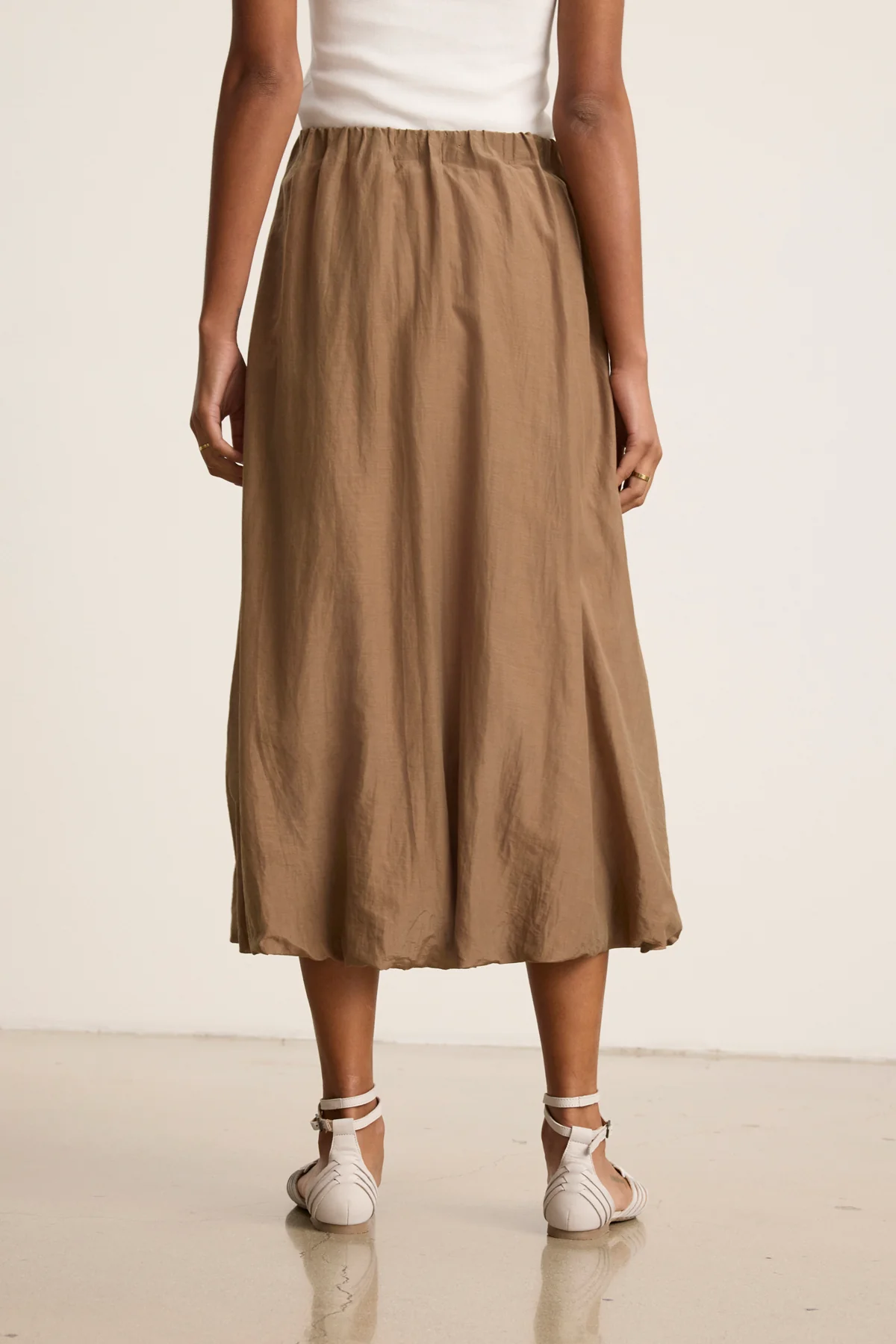 INES SILK COTTON VOILE SKIRT
