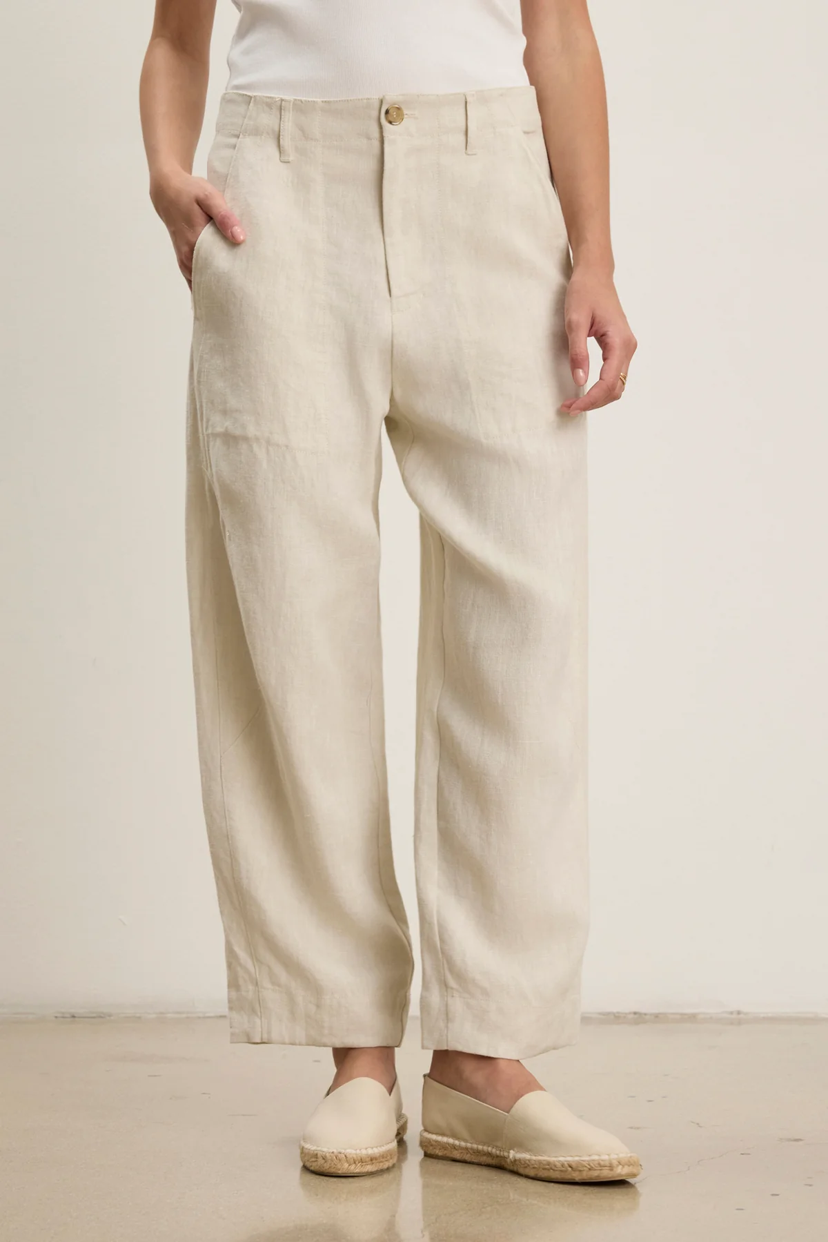 ISSA HEAVY LINEN PANT
