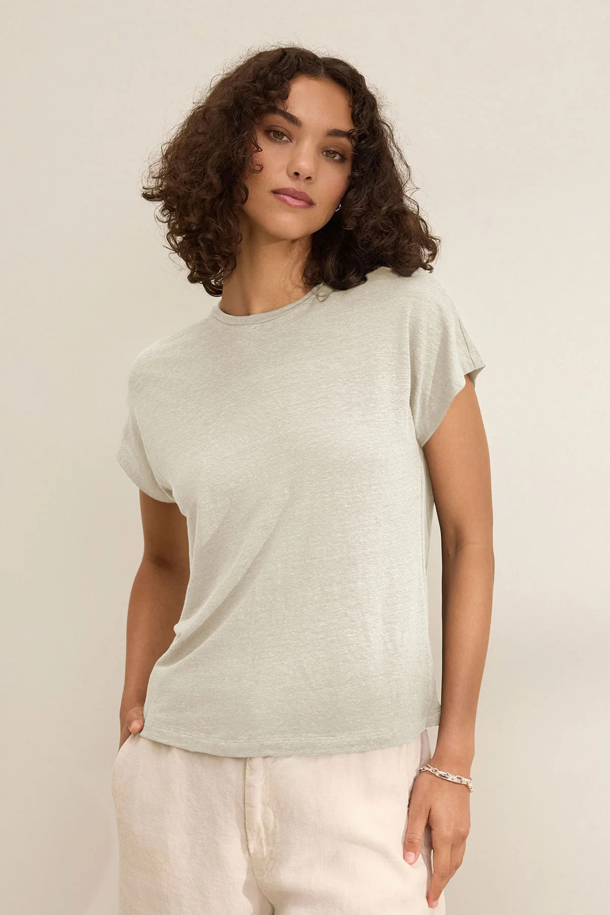 JASMINE LINEN KNIT TEE