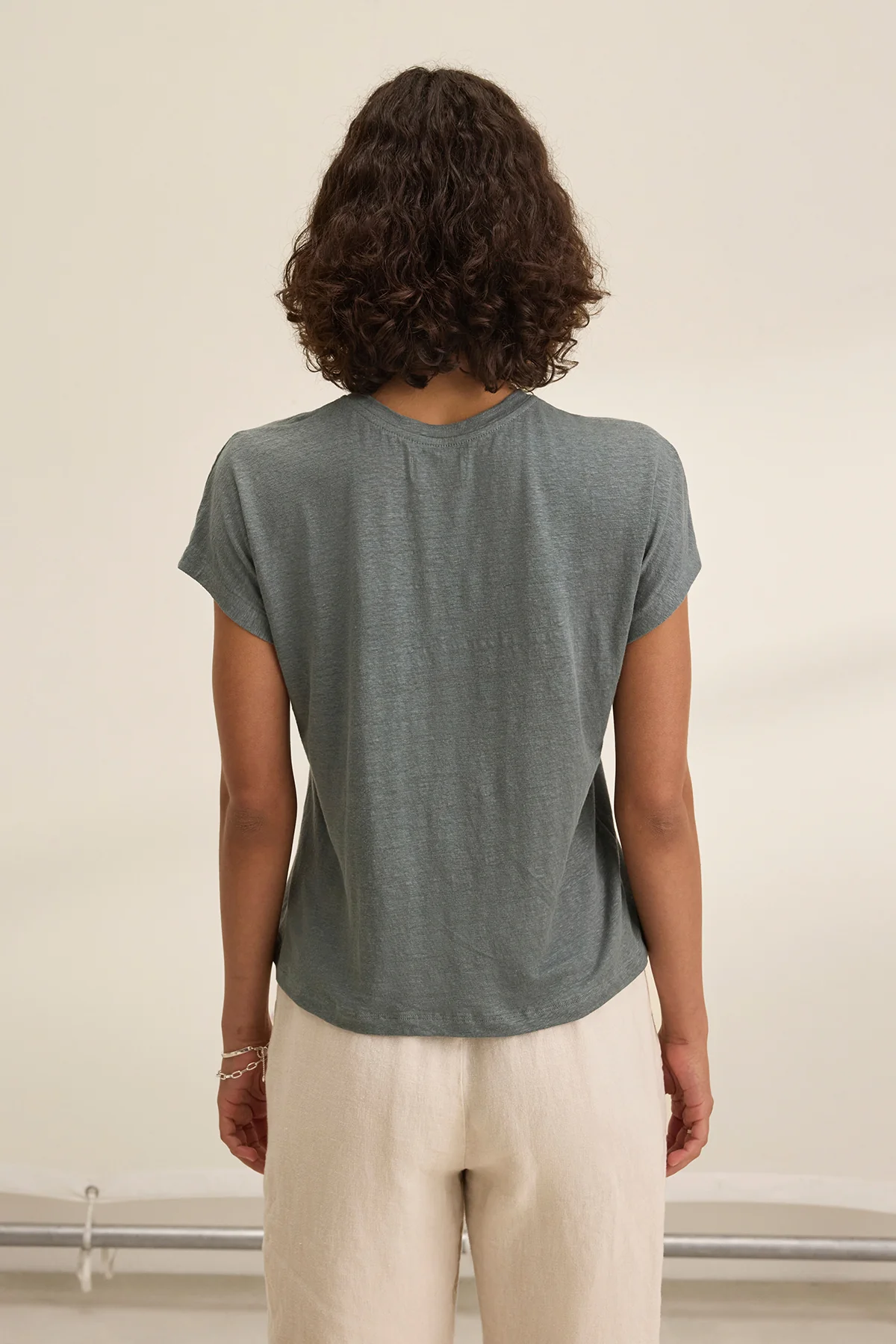 JASMINE LINEN KNIT TEE