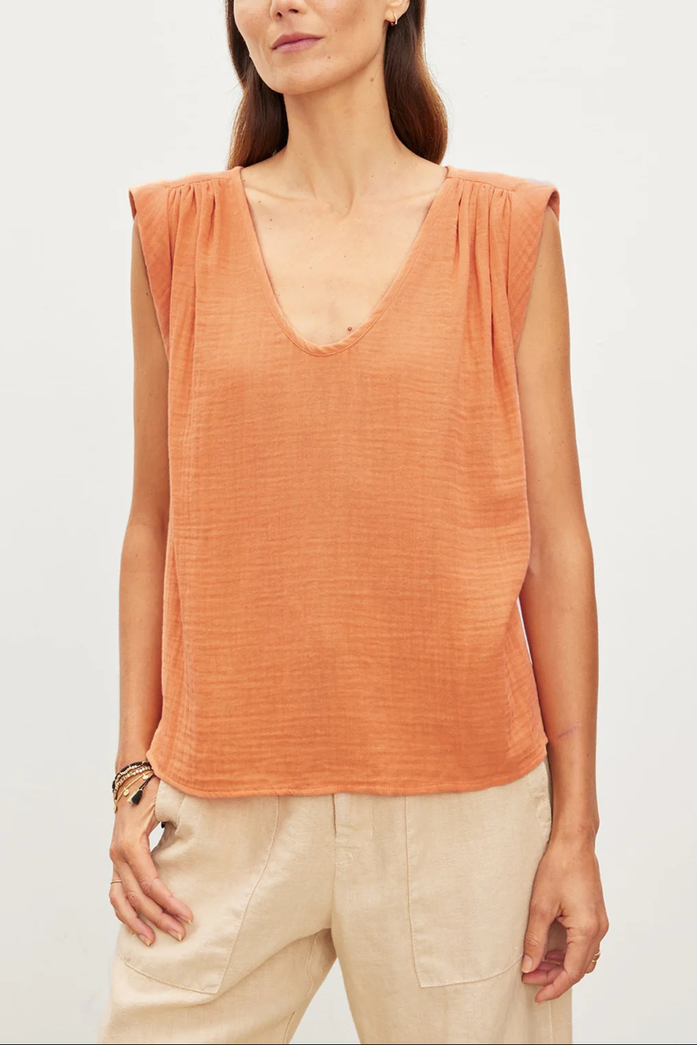 JAYLA COTTON GAUZE TANK TOP