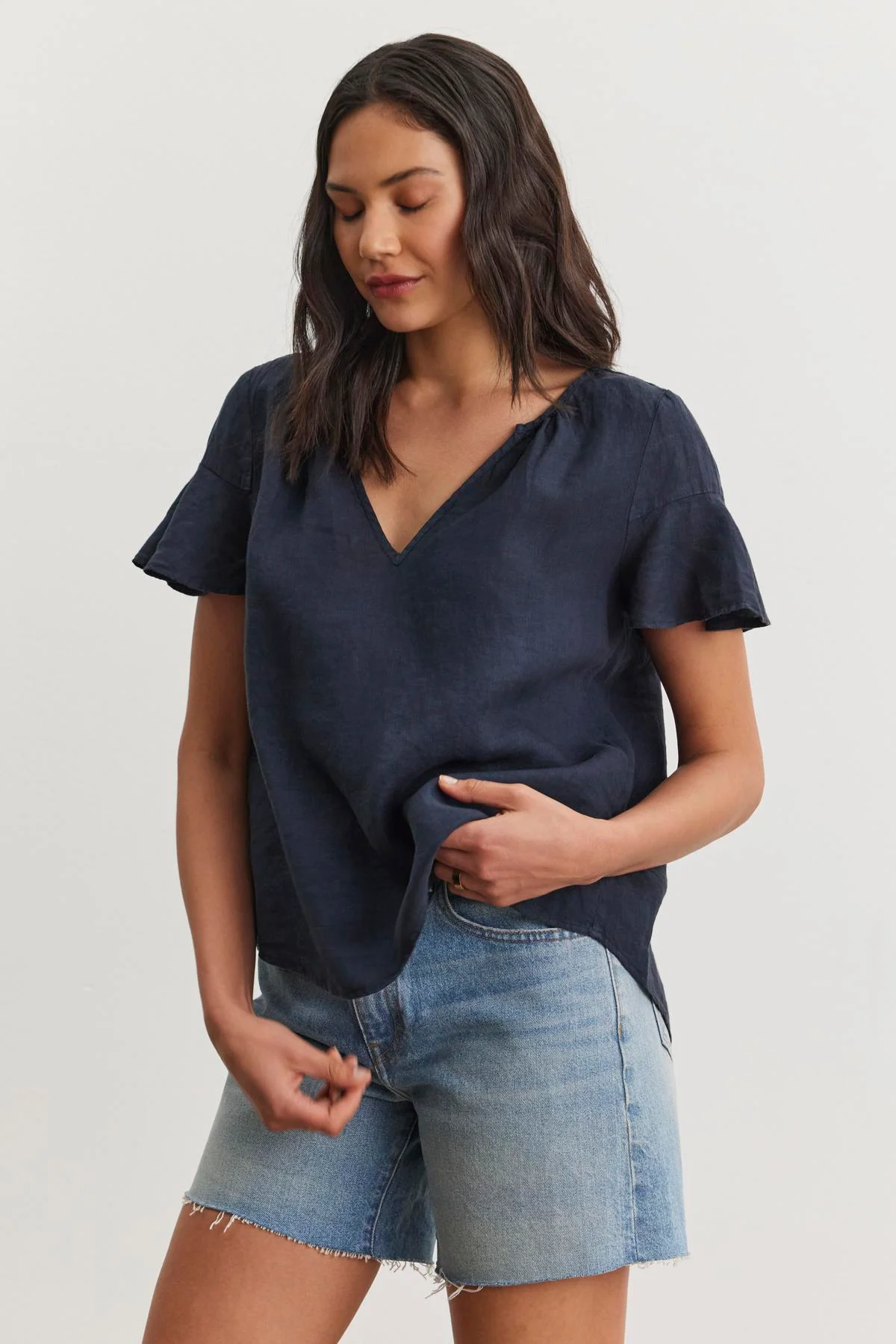 JENNIFER LINEN TOP