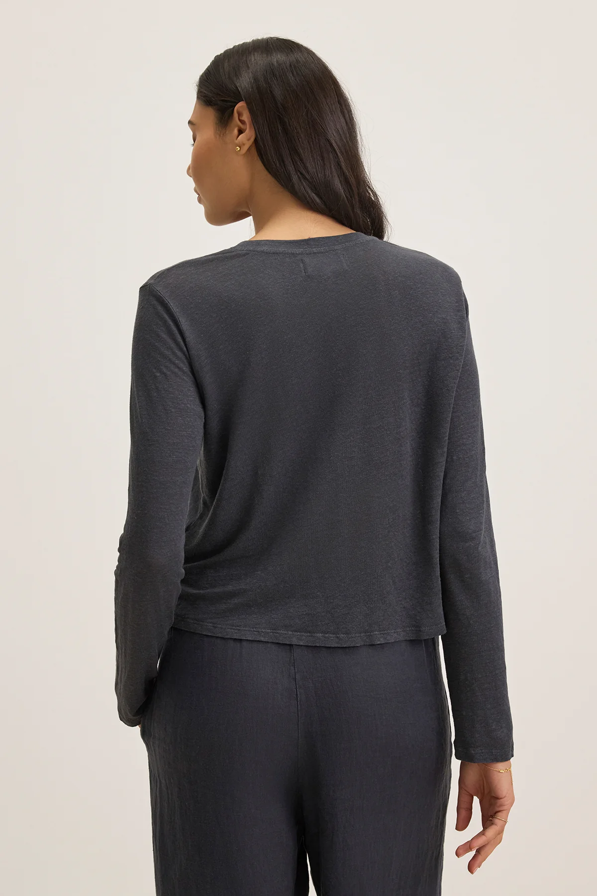 KARA LINEN KNIT TEE