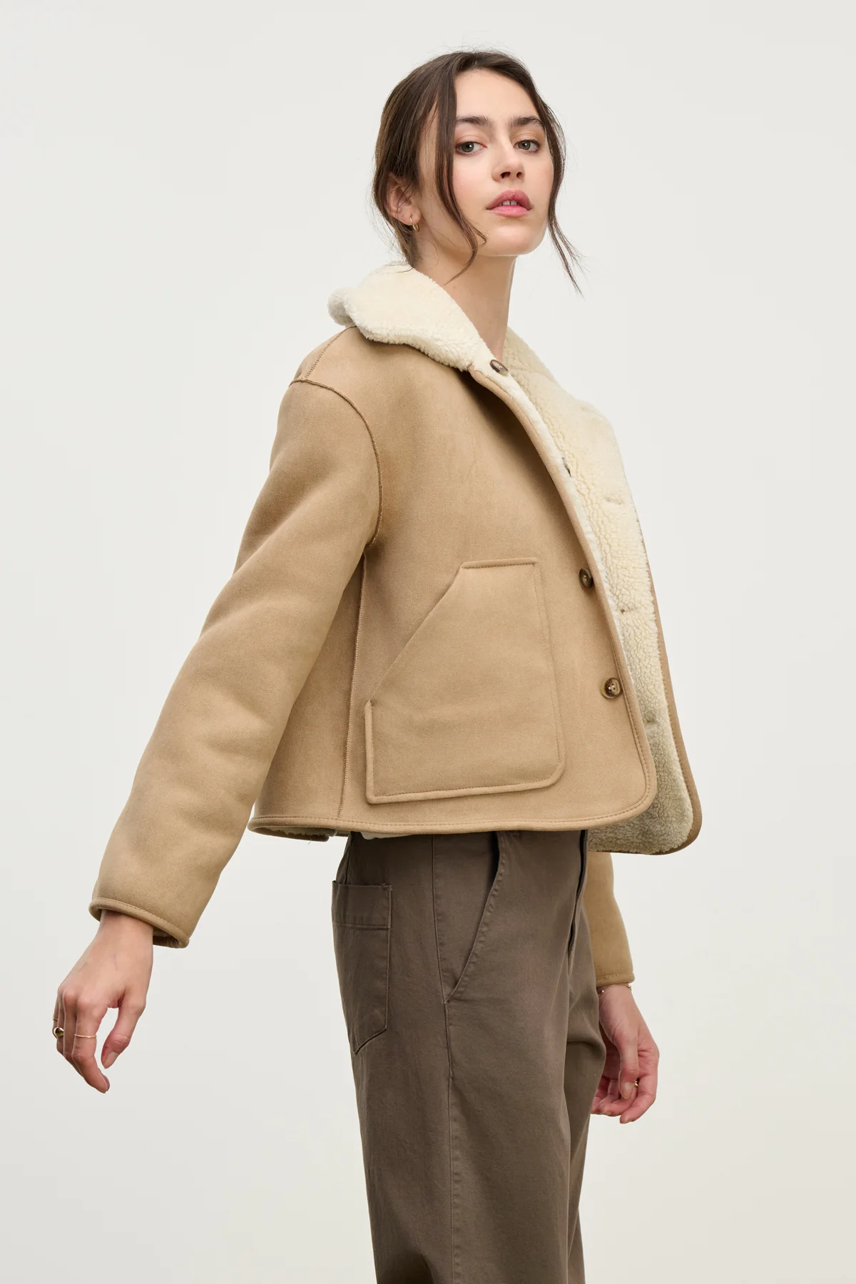 AMARA SHERPA REVERSIBLE JACKET