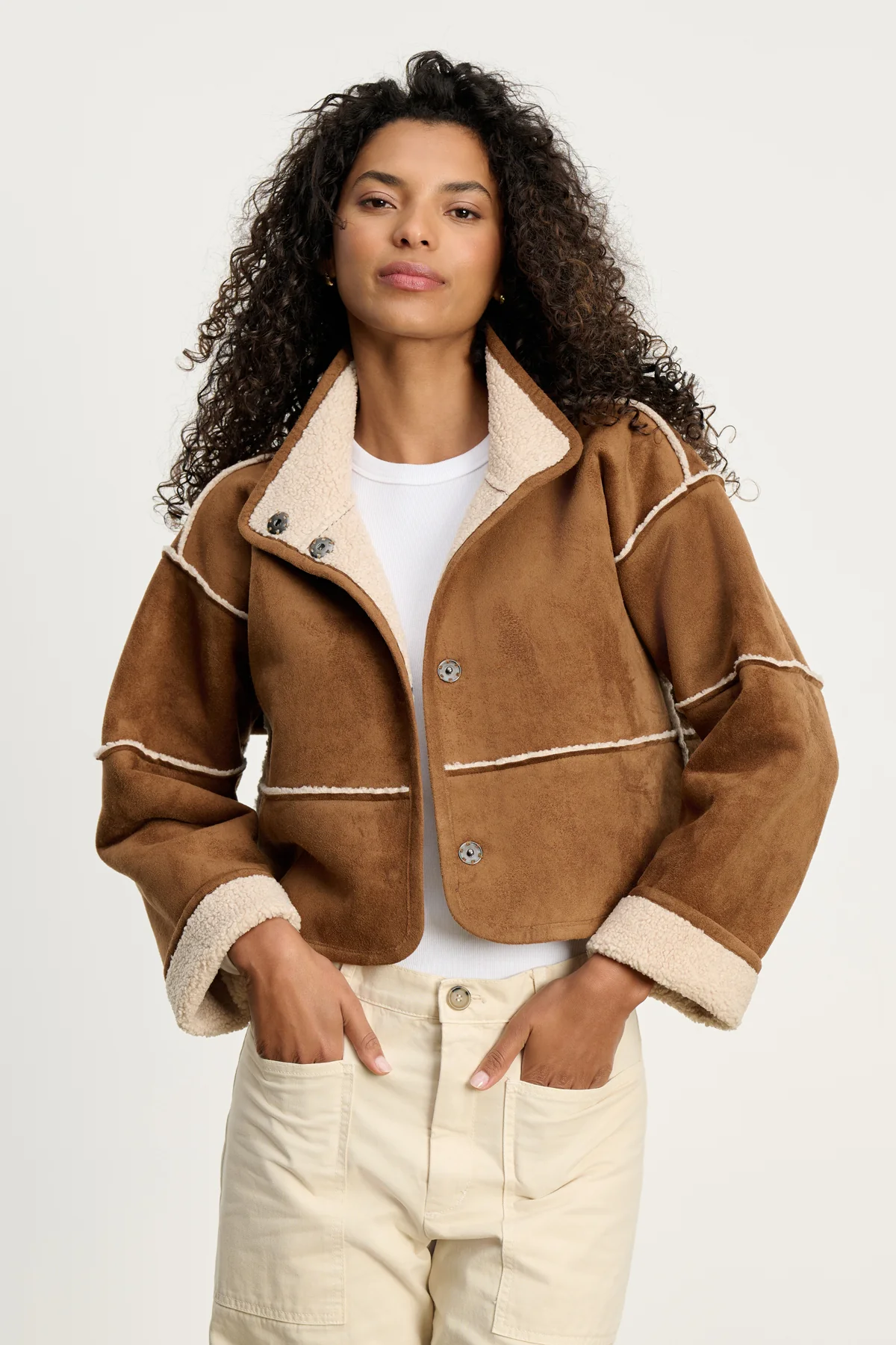 KELLY LUXE SHERPA REVERSIBLE JACKET