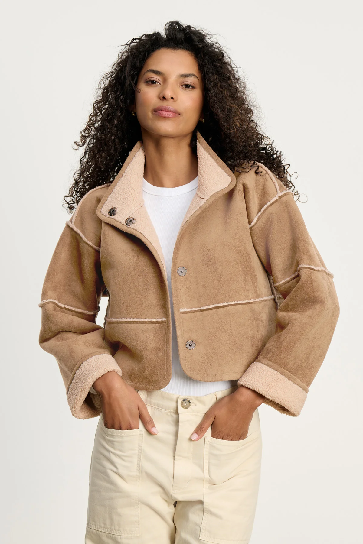 KELLY LUXE SHERPA REVERSIBLE JACKET